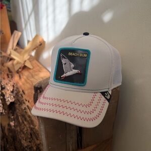 Goorin Bros “Beach Bum” Seagull Blue and White Trucker Hat